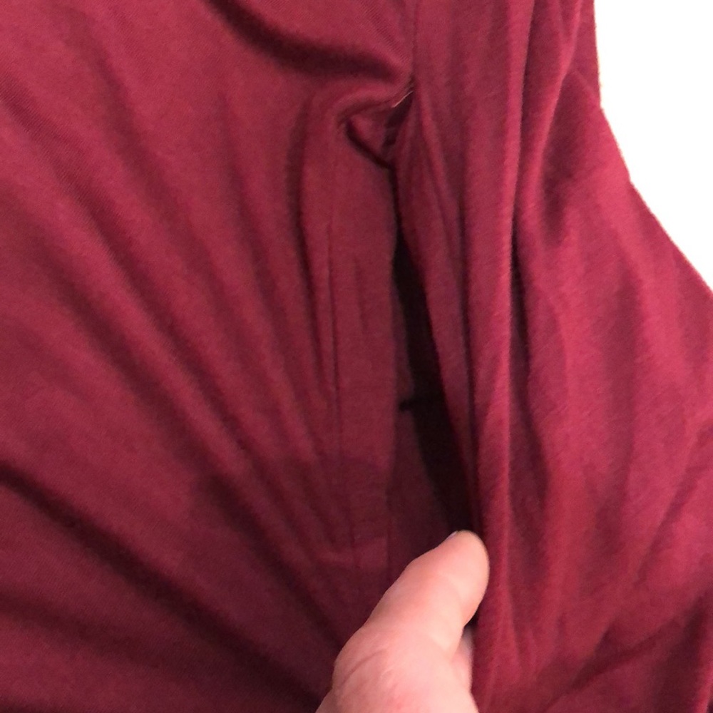 NWT Jolie Burgundy Swing Dress | Stitch Fix | Sleeveless Knit | Pockets | S - Picture 4 of 6